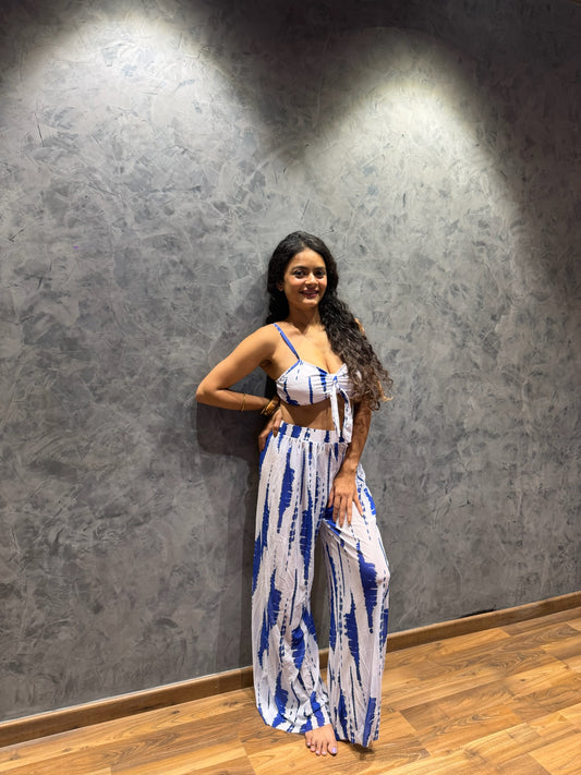 Blue Dye-dream pant Set