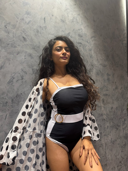 Black White Polka Dot